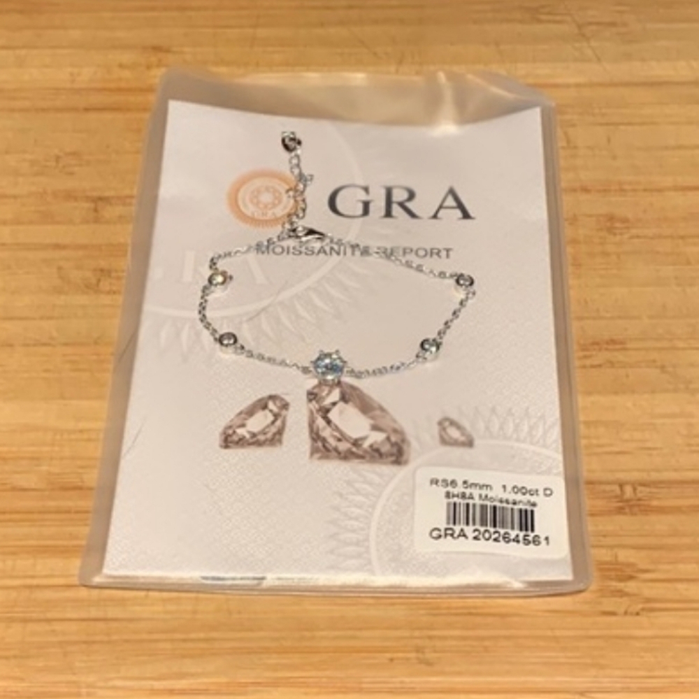Moissanite 925 Sterling Silver Bracelet